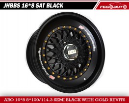 JHBBS 16X8 SAT BLACK